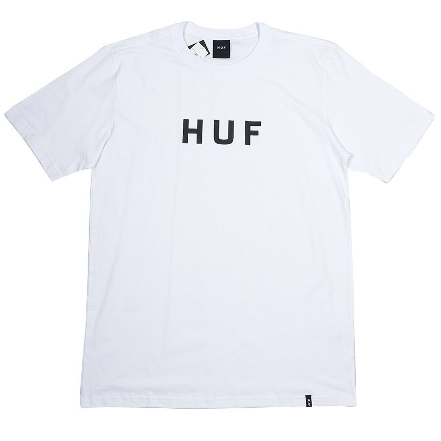 Camiseta Huf Essentials Og Logo Branco Rock City