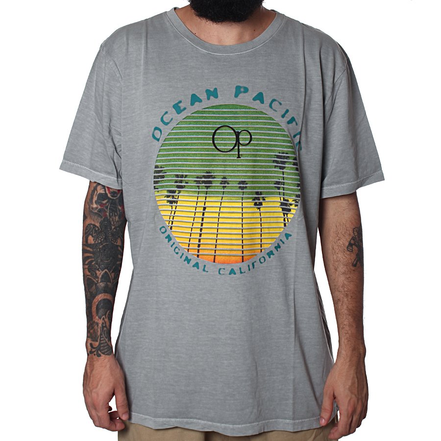 Camiseta Ocean Pacific Original Cali Cinza - Rock City