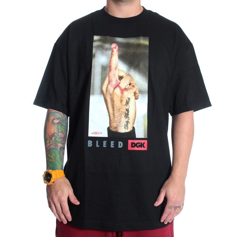 Camiseta Dgk Fuck Bleed Preto Rock City