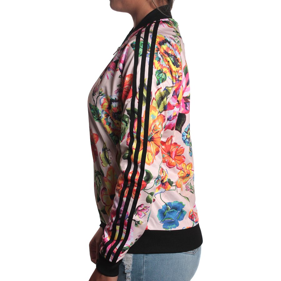 jaqueta feminina adidas floral