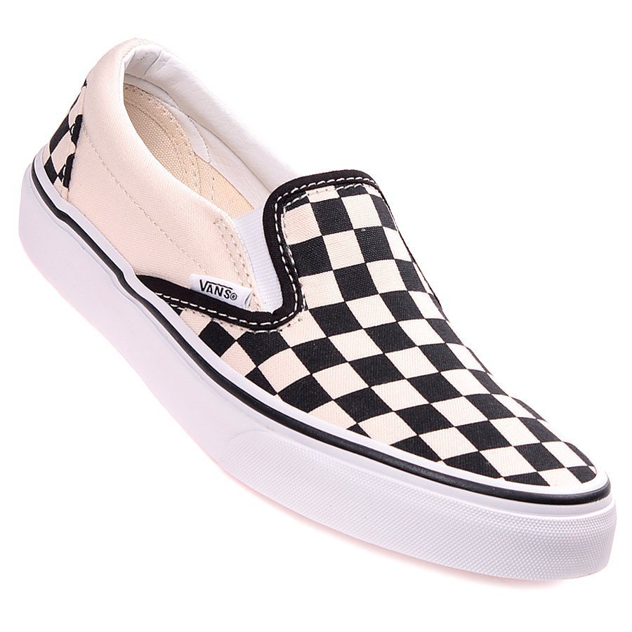 tenis vans quadriculado branco