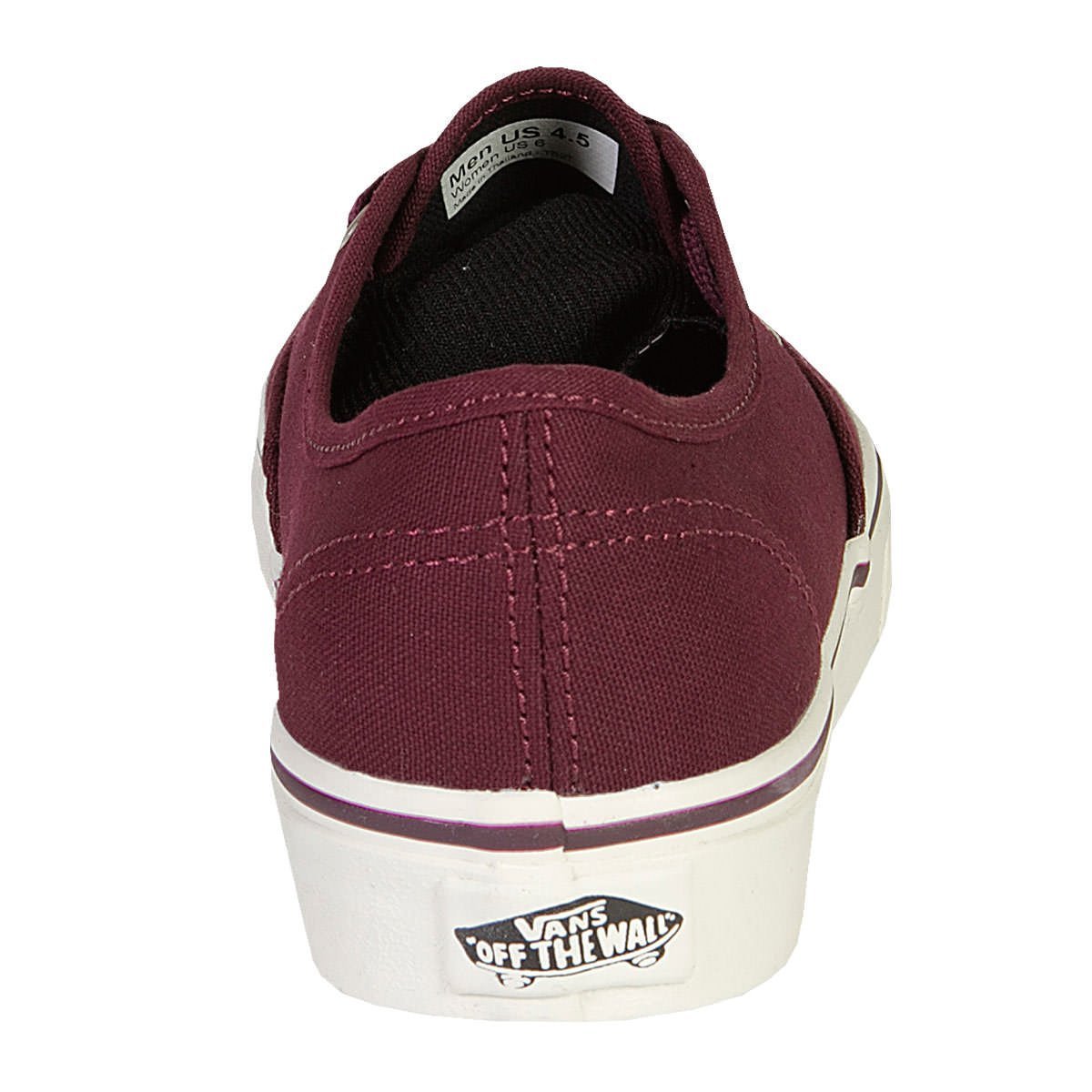 tenis vans authentic bordo