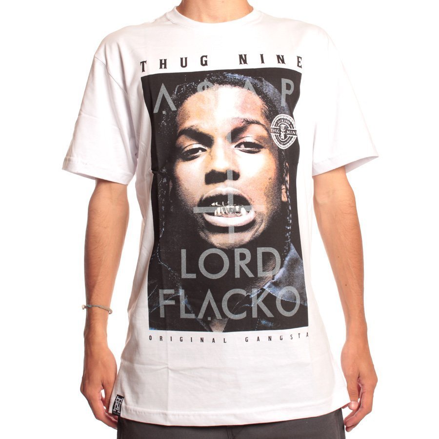 Camiseta Thug Nine Lord Flacko Branco - Rock City