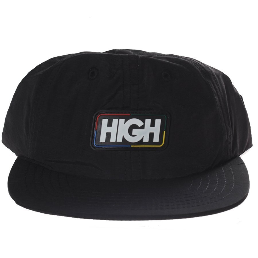 Boné High 6 Panel Logo - Black