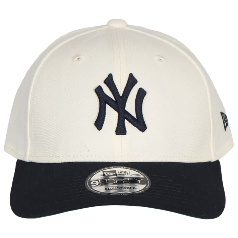 Boné New Era 9Forty New York Yankees Aba Curva Marinho e Branco