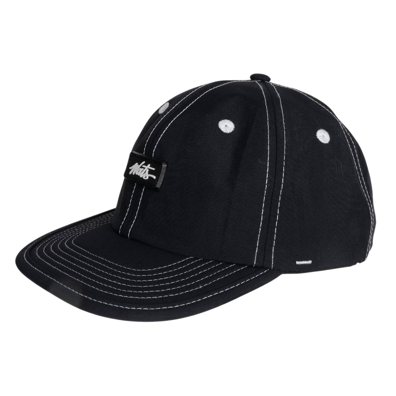 Boné Wats Six Panel Pesponto Tag Preto