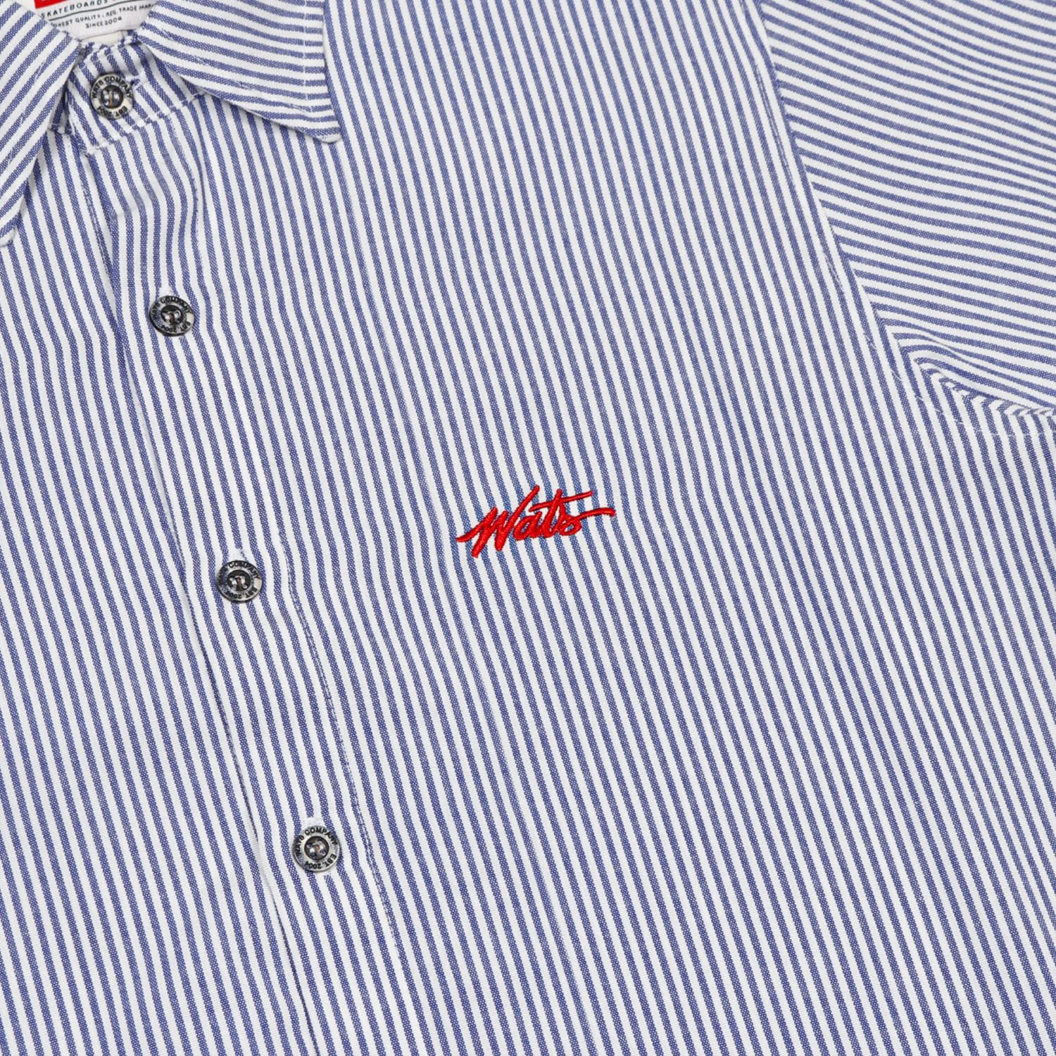 Camisa Wats Listra Tag Azul/Branco