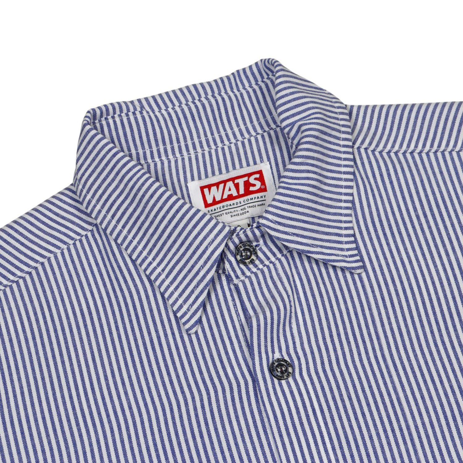 Camisa Wats Listra Tag Azul/Branco