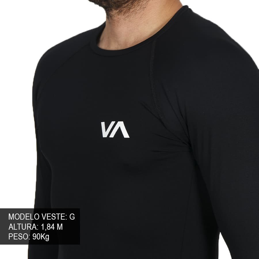 Camiseta Lycra Rvca Va Preto - Rock City