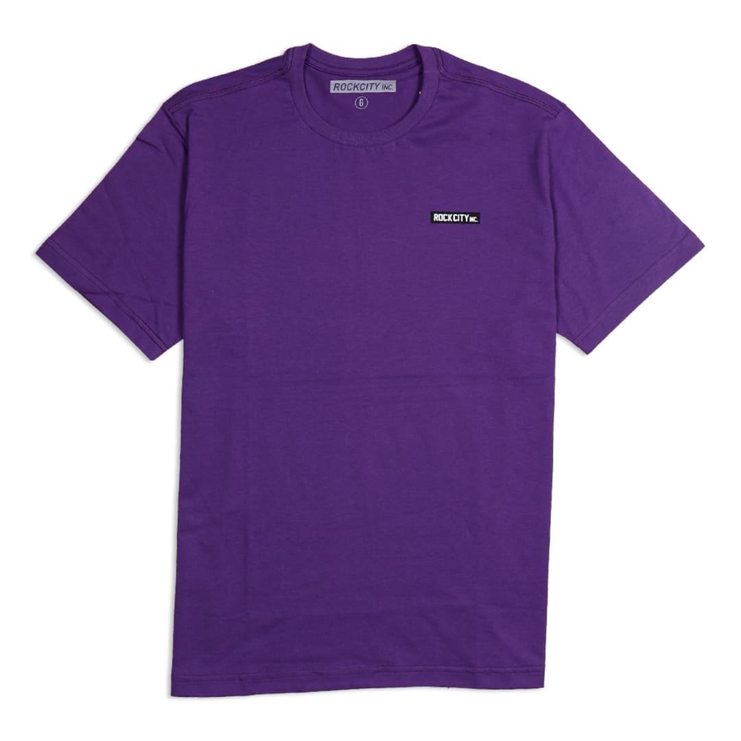 Camiseta Rock City Logo Rubberized Roxo Rock City