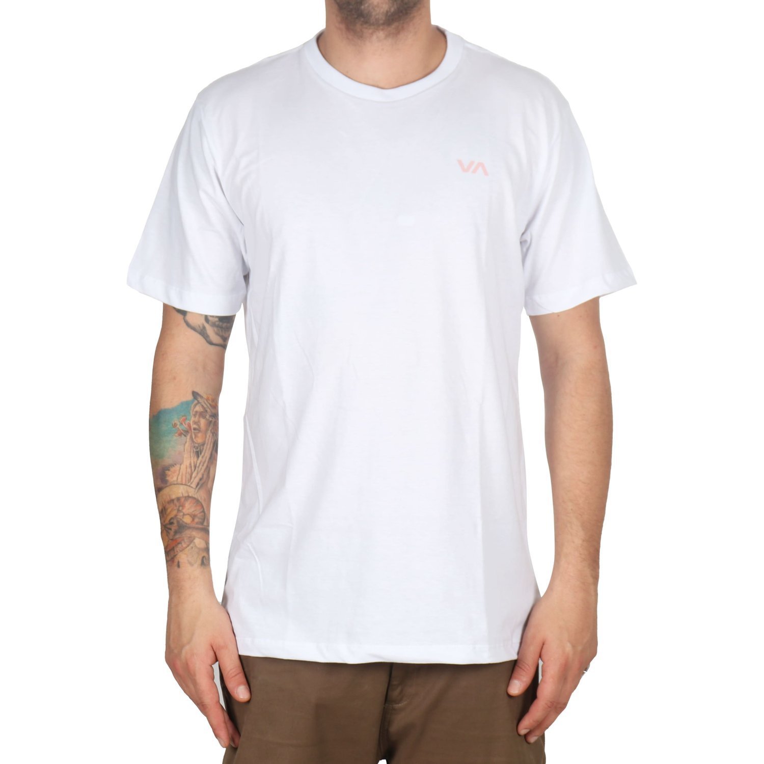 Camiseta rvca va basic branco rock city