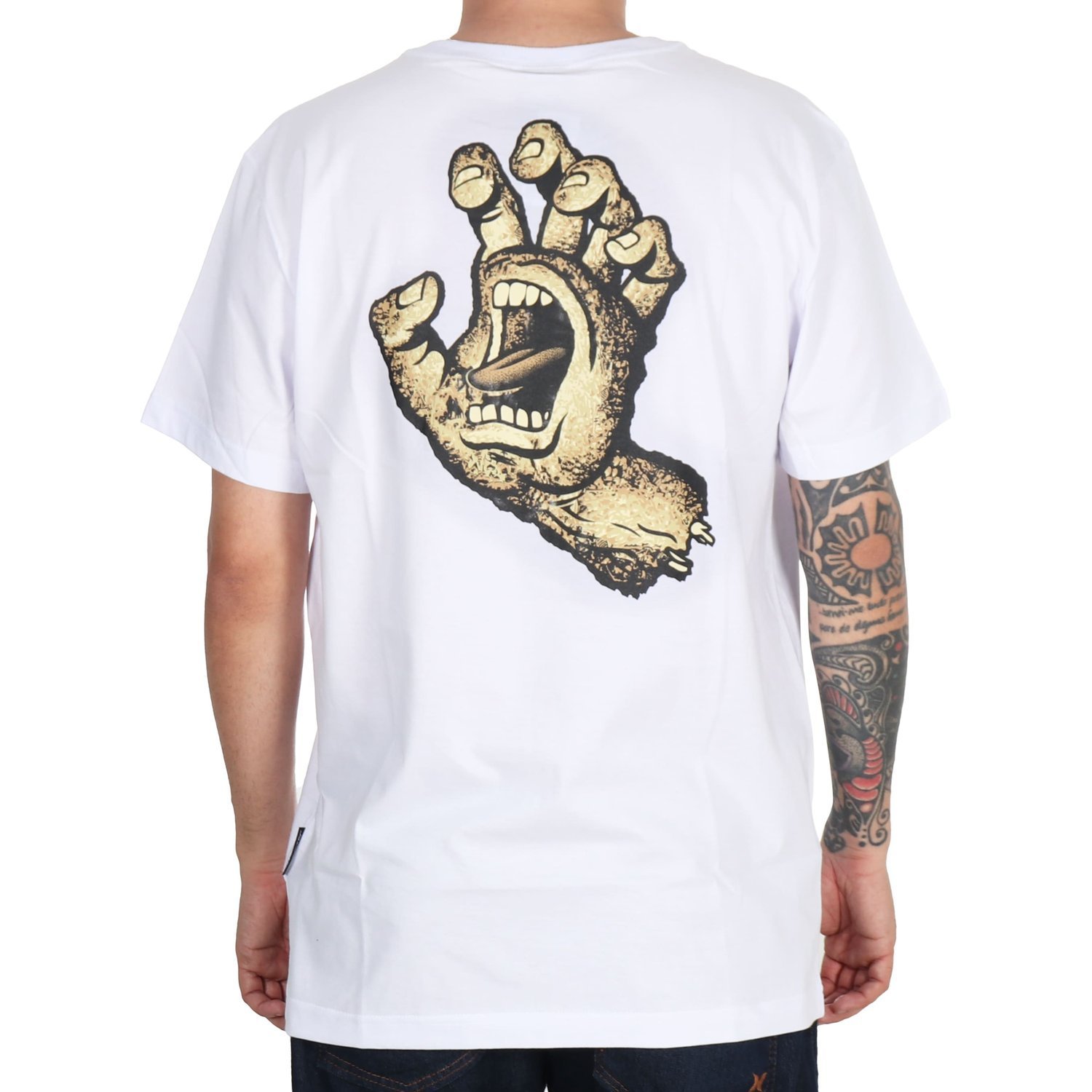 Camiseta Santa Cruz Street Creep Hand Branco - Rock City