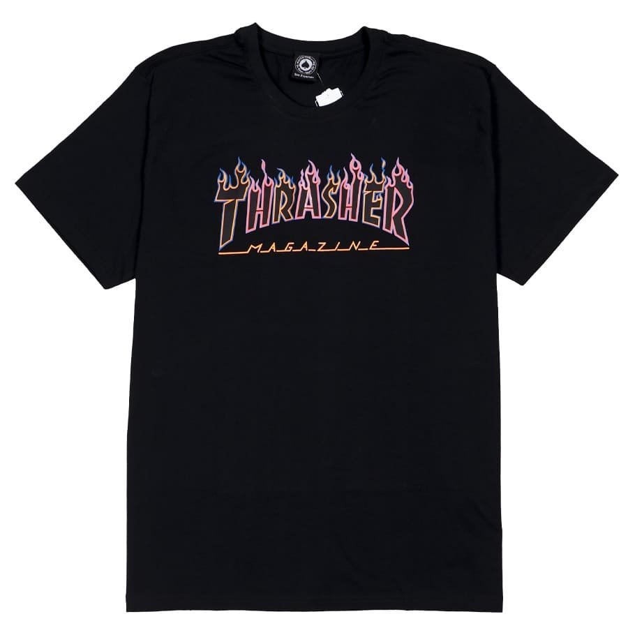 Nike Mujer Camiseta THRASHER Flame Logo Unisex, Estilo Skate Camisetas  Nike Hombre
