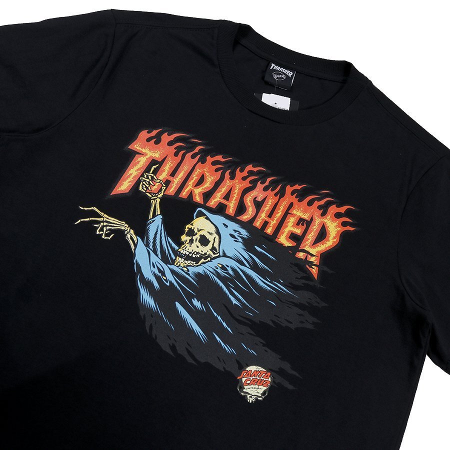 Camiseta Thrasher X Santa Cruz Obrien Reaper Collab Preto - Rock City