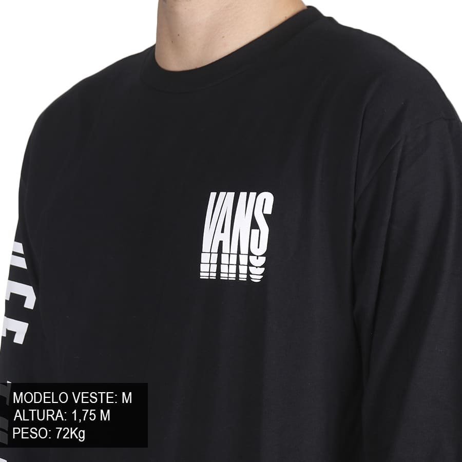 Camiseta Vans Reflect M/L Preto - Rock City