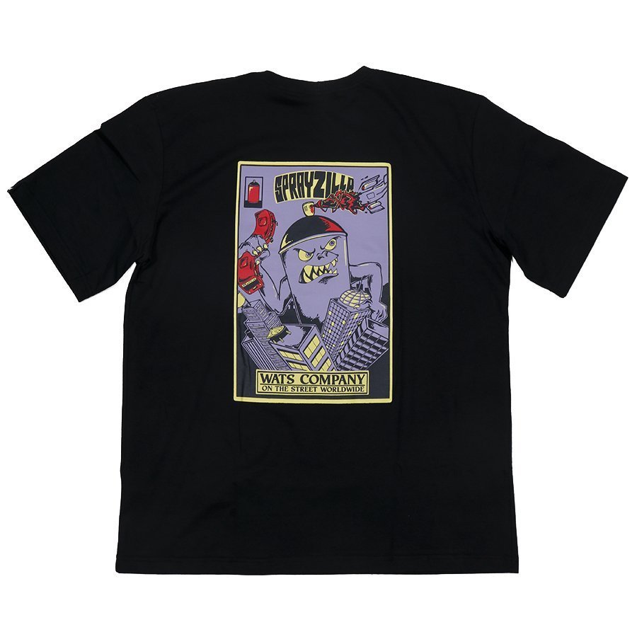 Camiseta Wats Sprayzilla Preto - Rock City