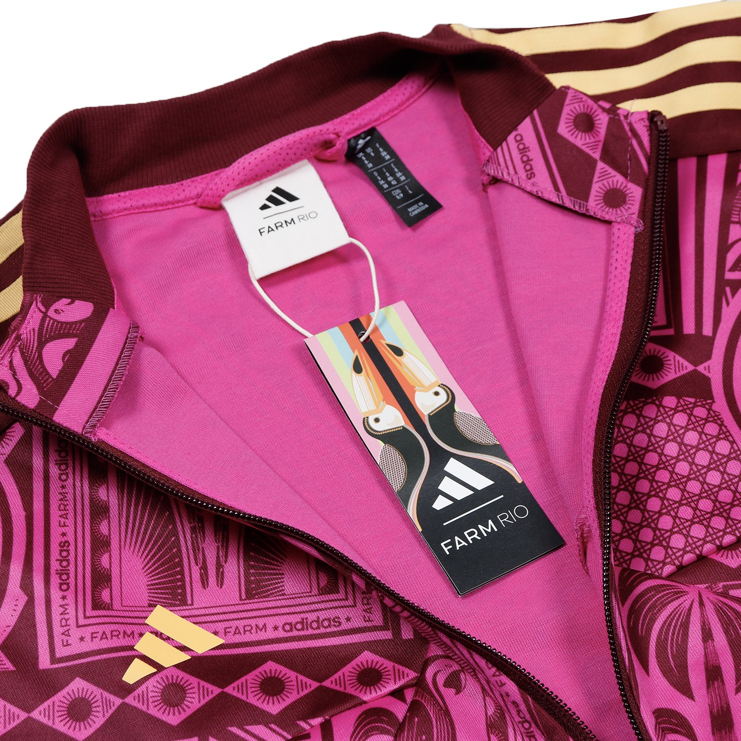 Jaqueta Tiro Adidas X Farm Rosa/Amarelo - Rock City