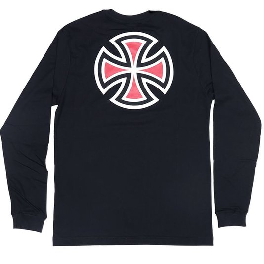 Camiseta Manga Longa Independent Bar Cross Infantil Preto