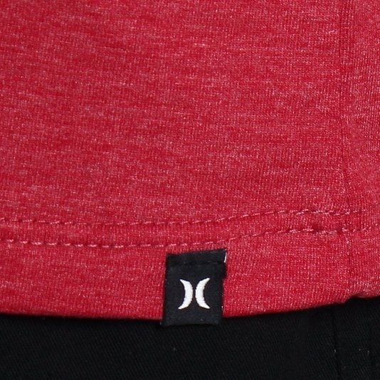 Camiseta Hurley Silk O&O Cross Wind Vermelho Mescla