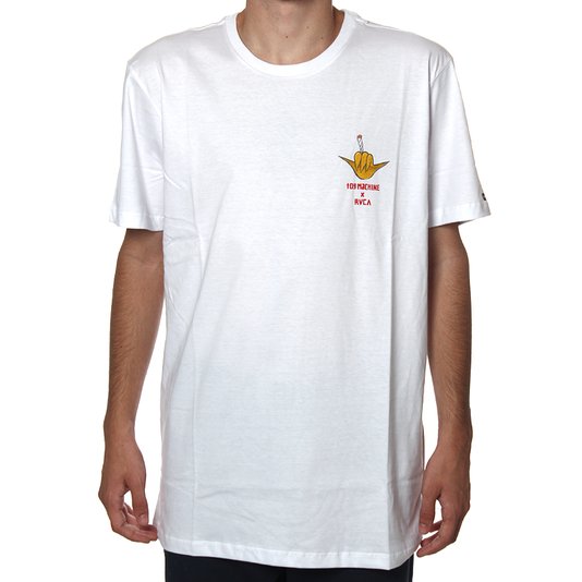 Camiseta RVCA x Toy Machine Turtle Branco