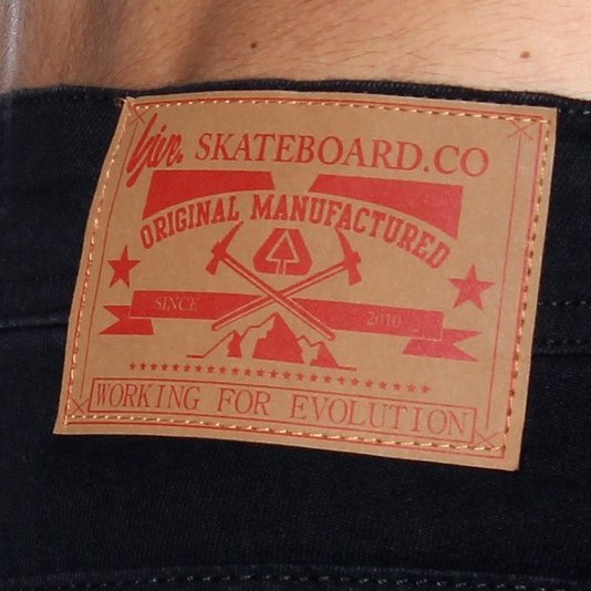 Bermuda Live Basic Jeans Preto