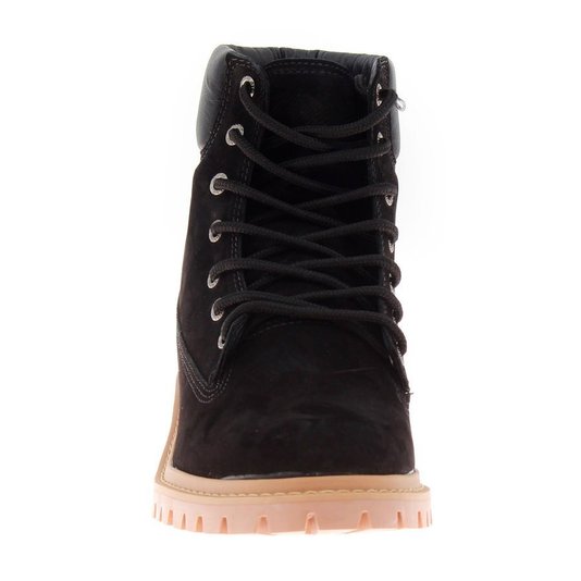 Bota Qix Coturno Double-G Masculino Preto/Marrom