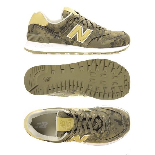 Tênis New Balance 574 Classics Tradicional Verde/Camuflado