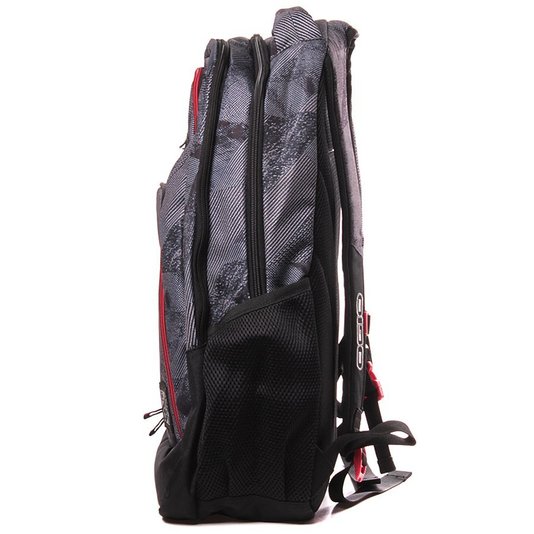 Mochila Ogio Tribune Patchwork Cinza/Vermelho