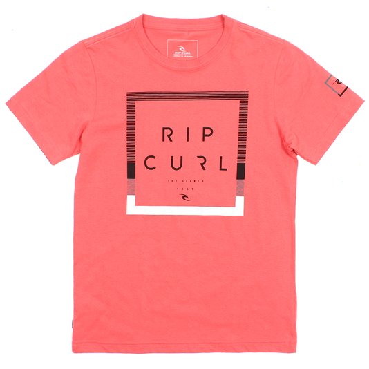 Camiseta Rip Curl Square Infantil Salmão