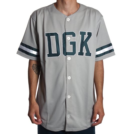 Camiseta DGK Champ Baseball Jersey Cinza
