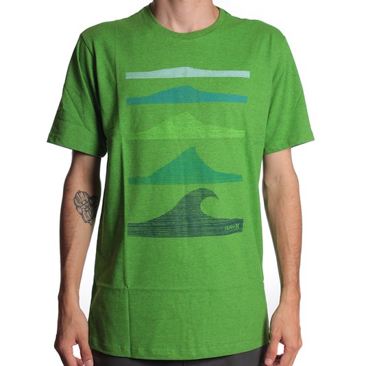 Camiseta Hurley Wiat For It Verde Mescla