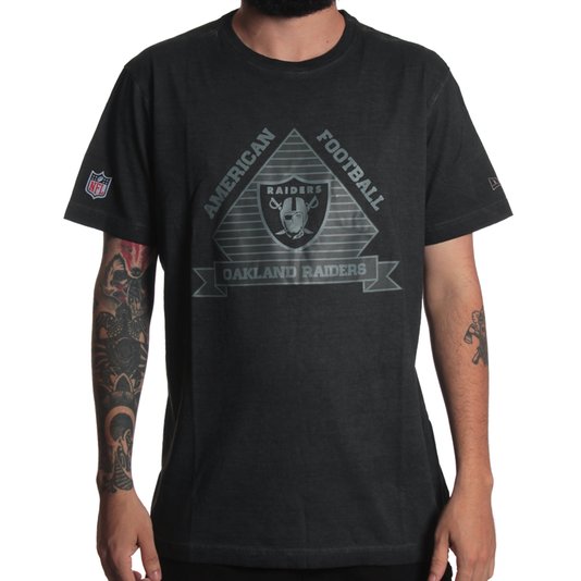 Camiseta New Era Raiders America Football Chumbo
