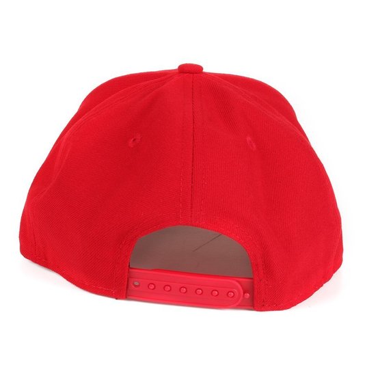 Bone New Era La Basic Logo Vermelho