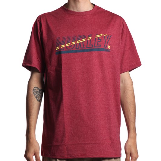 Camiseta Hurley Launch Vermelho Mescla