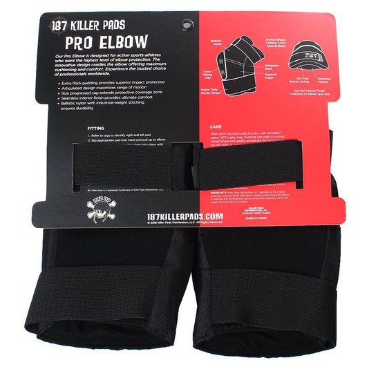 Cotoveleira 187 Killer Pads Pro Elbow Preto