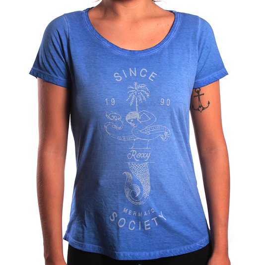 Camiseta Roxy Third Palm Azul