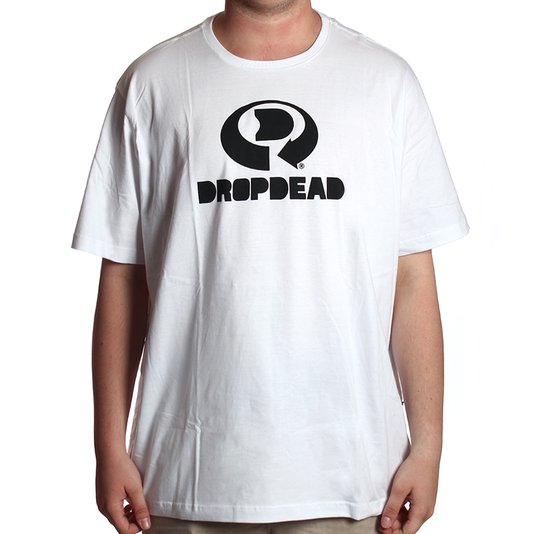 Camiseta Dropdead Big Drop Logo Branco