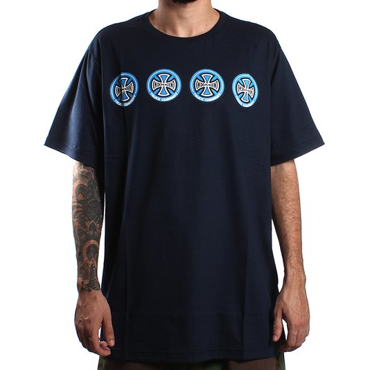 Camiseta Independent Quatro Multi Azul/Azul Marinho