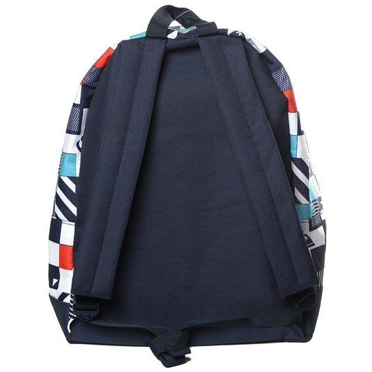 Mochila Quiksilver Pacific Stripes Azul Marinho/Laranja