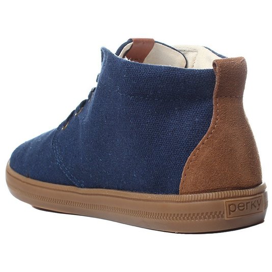 Tênis Perky Safira Azul Marinho/Marrom