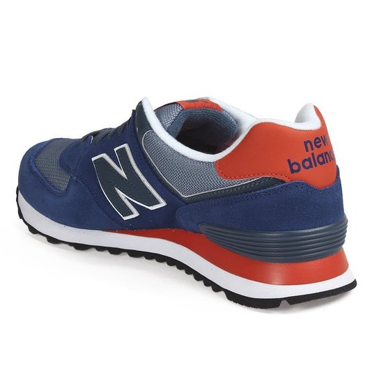 Tênis New Balance Lifestyle 574 Azul/Laranja