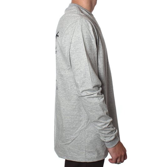 Camiseta Rock City x Nanda Bond Hang Loose Manga Longa Mescla