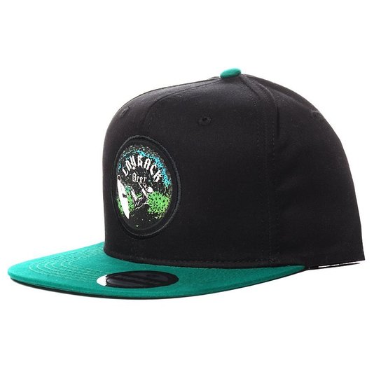Boné Dropdead Lay Back Skull Surf Preto/Verde