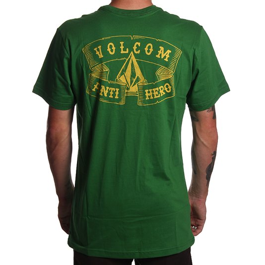 Camiseta Volcom Antihero Pocket Verde