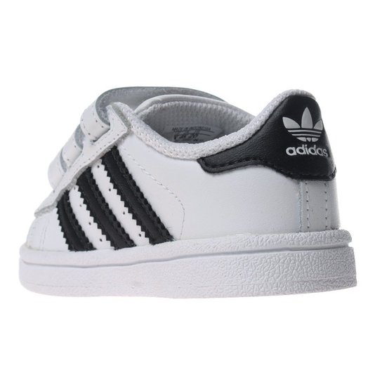 Tênis Adidas Superstar CF Infantil Branco/Preto