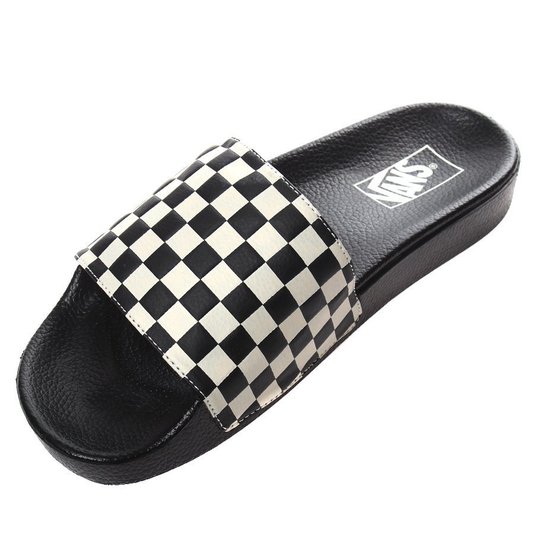Chinelo Vans Slide-on Checkerboard Preto/Branco