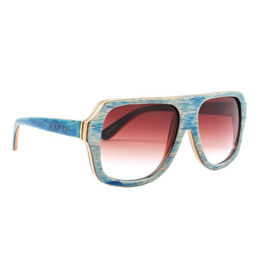 Óculos Evoke Wood Series 01 Maple Colle. Azul