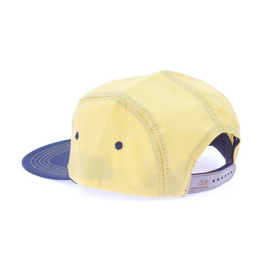 Boné Ous 5 Paineis Nylon Amarelo/Preto