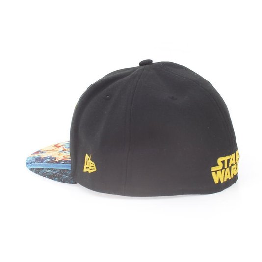 Boné New Era 5950 Viza Print Star Wars  Preto/Amarelo