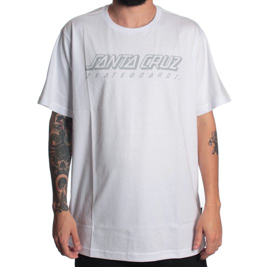 Camiseta Santa Cruz Classic Strip Branco